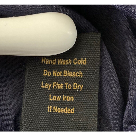 Sweet Wanderer Maternity Medium Navy Blue Embellished Neckline Blouse Top New - Picture 6 of 14